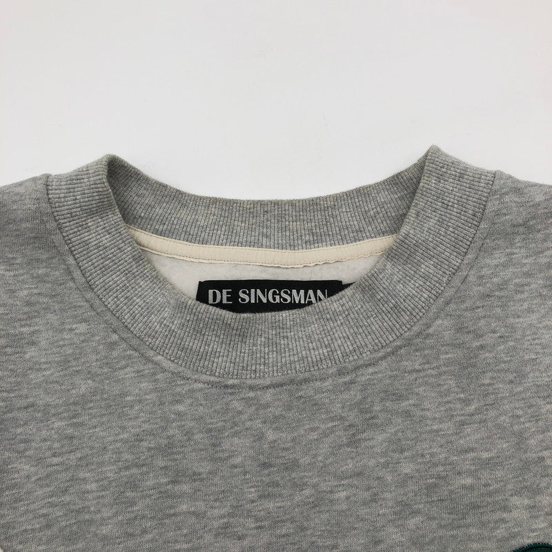 【中古品】【メンズ】 DE SINGSMAN デ・シングスマン ブルドッグワッペンスウェット スウェット 147-260723-sm-05-otoh サイズ：XL カラー：グレー 万代Net店