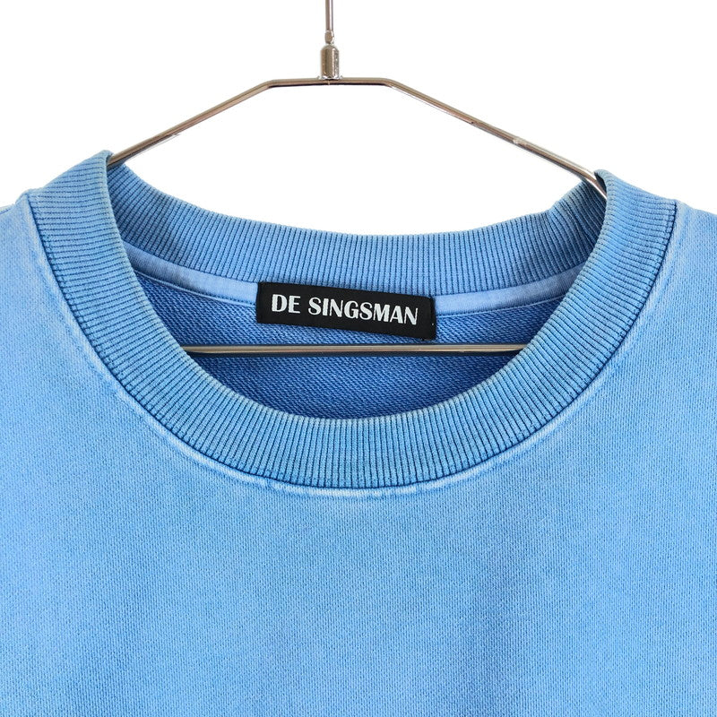 【中古品】【メンズ】 DE SINGSMAN デ・シングスマン 顔料染めスウェット スウェット サックスブルー 147-260723-sm-04-otoh サイズ：XL カラー：サックスブルー 万代Net店