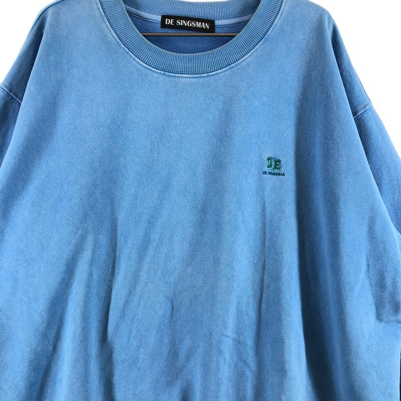 【中古品】【メンズ】 DE SINGSMAN デ・シングスマン 顔料染めスウェット スウェット サックスブルー 147-260723-sm-04-otoh サイズ：XL カラー：サックスブルー 万代Net店