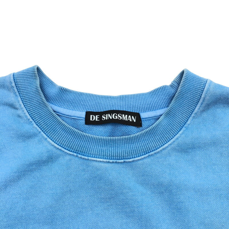 【中古品】【メンズ】 DE SINGSMAN デ・シングスマン 顔料染めスウェット スウェット サックスブルー 147-260723-sm-04-otoh サイズ：XL カラー：サックスブルー 万代Net店