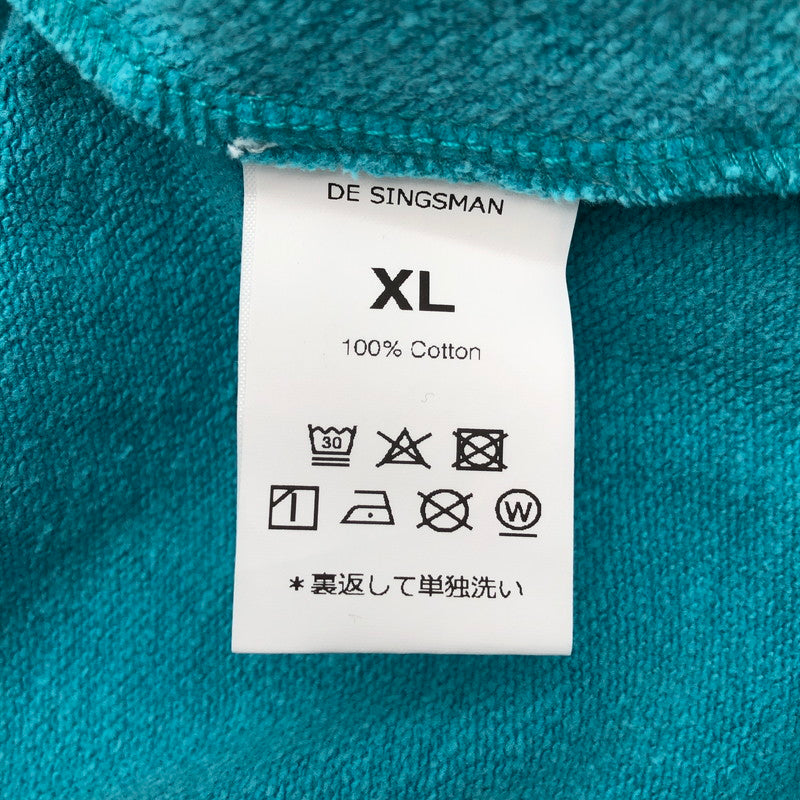【中古品】【メンズ】 DE SINGSMAN デ・シングスマン 顔料染めスウェット スウェット ターコイズブルー 147-260723-sm-03-otoh サイズ：XL カラー：ターコイズブルー 万代Net店