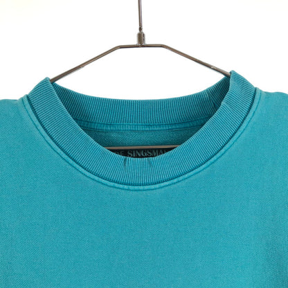 【中古品】【メンズ】 DE SINGSMAN デ・シングスマン 顔料染めスウェット スウェット ターコイズブルー 147-260723-sm-03-otoh サイズ：XL カラー：ターコイズブルー 万代Net店