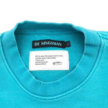 【中古品】【メンズ】 DE SINGSMAN デ・シングスマン 顔料染めスウェット スウェット ターコイズブルー 147-260723-sm-03-otoh サイズ：XL カラー：ターコイズブルー 万代Net店