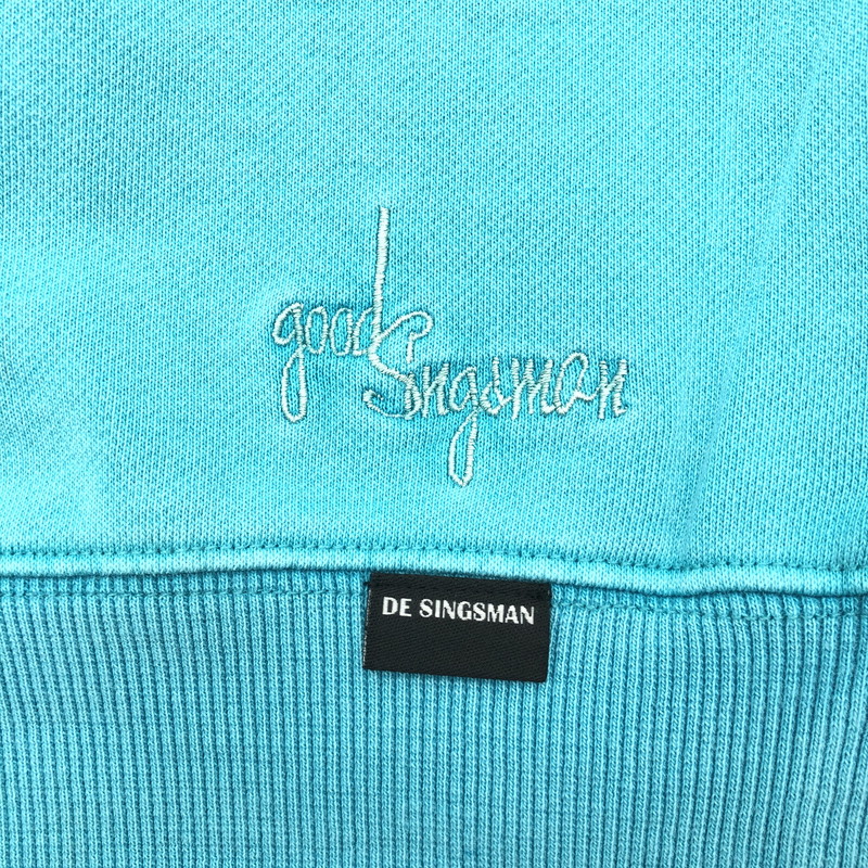 【中古品】【メンズ】 DE SINGSMAN デ・シングスマン 顔料染めスウェット スウェット ターコイズブルー 147-260723-sm-03-otoh サイズ：XL カラー：ターコイズブルー 万代Net店