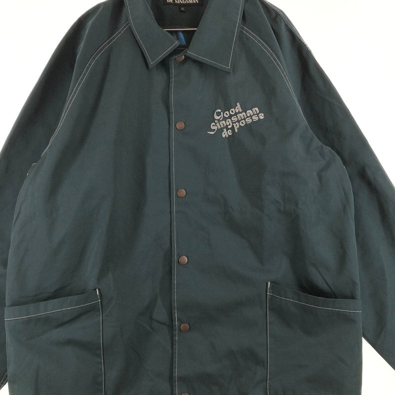 【中古品】【メンズ】 DE SINGSMAN JACKET デ・シングスマン コーチジャケット アウター 147-260723-sm-06-otoh サイズ：XL カラー：ダークグリーン 万代Net店