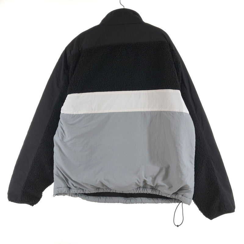 【中古品】【メンズ】 PRO CLUB 16PC0301 プロクラブ ハーフジップボアジャケット 147-260724-sm-02-otoh サイズ：XL カラー：ブラック×グレー 万代Net店