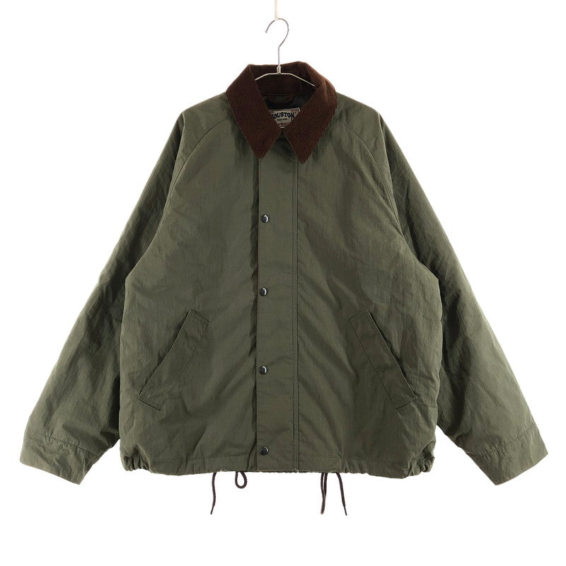 【中古品】【メンズ】 HOUSTON 51432 N C SHORT HUNTING JACKET ヒューストン ナイロン ハンティングジャケット ジャケット 147-260723-sm-09-otoh サイズ：XL カラー：オリーブ 万代Net店