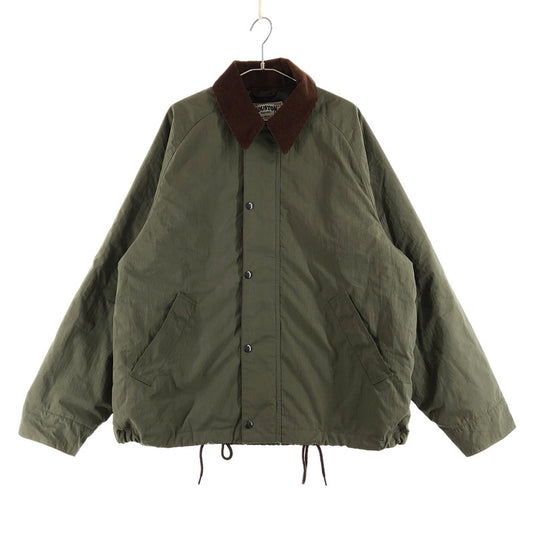 【中古品】【メンズ】 HOUSTON 51432 N C SHORT HUNTING JACKET ヒューストン ナイロン ハンティングジャケット ジャケット 147-260723-sm-09-otoh サイズ：XL カラー：オリーブ 万代Net店