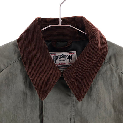 【中古品】【メンズ】 HOUSTON 51432 N C SHORT HUNTING JACKET ヒューストン ナイロン ハンティングジャケット ジャケット 147-260723-sm-09-otoh サイズ：XL カラー：オリーブ 万代Net店
