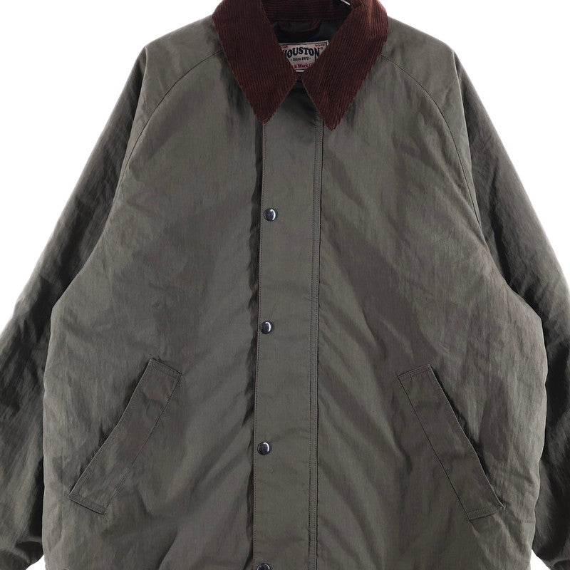 【中古品】【メンズ】 HOUSTON 51432 N C SHORT HUNTING JACKET ヒューストン ナイロン ハンティングジャケット ジャケット 147-260723-sm-09-otoh サイズ：XL カラー：オリーブ 万代Net店