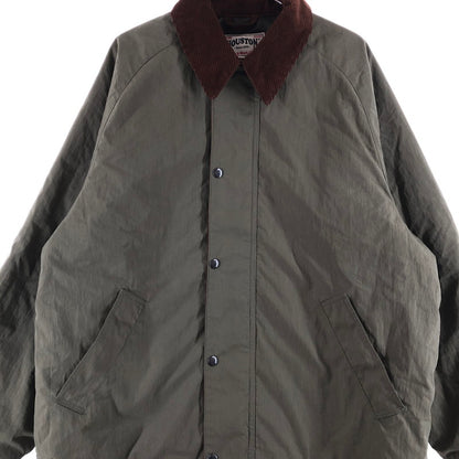【中古品】【メンズ】 HOUSTON 51432 N C SHORT HUNTING JACKET ヒューストン ナイロン ハンティングジャケット ジャケット 147-260723-sm-09-otoh サイズ：XL カラー：オリーブ 万代Net店