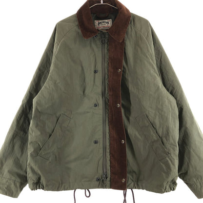 【中古品】【メンズ】 HOUSTON 51432 N C SHORT HUNTING JACKET ヒューストン ナイロン ハンティングジャケット ジャケット 147-260723-sm-09-otoh サイズ：XL カラー：オリーブ 万代Net店
