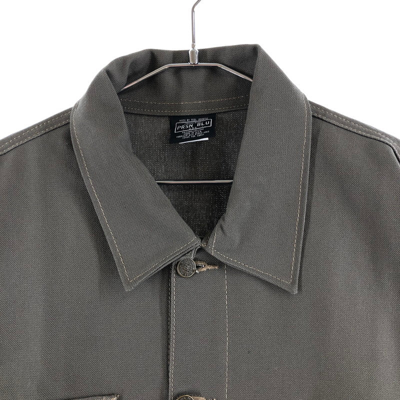 【中古品】【メンズ】 PRSN BLU 152005 JACKET プリズンブルース ヤードコート カバーオール ワークジャケット 147-260723-sm-07-otoh サイズ：M カラー：カーキ 万代Net店