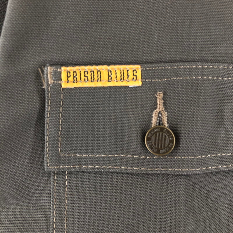 【中古品】【メンズ】 PRSN BLU 152005 JACKET プリズンブルース ヤードコート カバーオール ワークジャケット 147-260723-sm-07-otoh サイズ：M カラー：カーキ 万代Net店