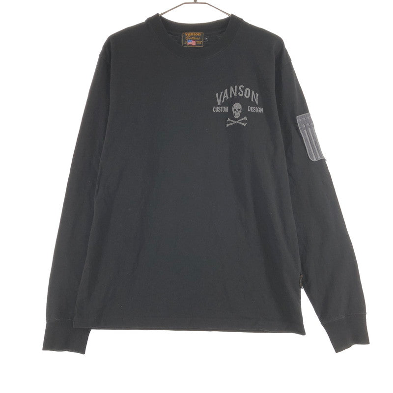 【中古品】【メンズ】 VANSON バンソン 長袖Tシャツ 147-260809-sm-02-otoh カラー：ブラック 万代Net店