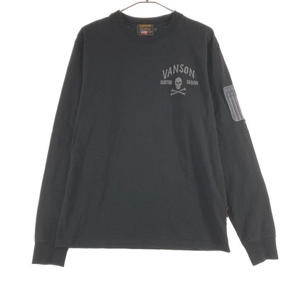 【中古品】【メンズ】 VANSON バンソン 長袖Tシャツ 147-260809-sm-02-otoh カラー：ブラック 万代Net店