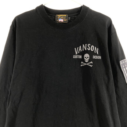 【中古品】【メンズ】 VANSON バンソン 長袖Tシャツ 147-260809-sm-02-otoh カラー：ブラック 万代Net店