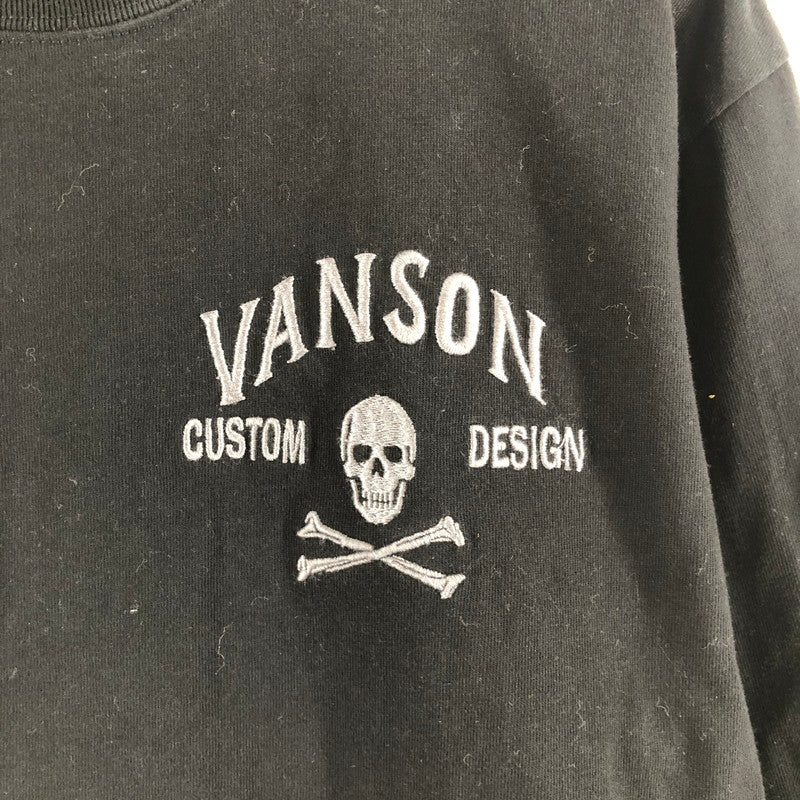 【中古品】【メンズ】 VANSON バンソン 長袖Tシャツ 147-260809-sm-02-otoh カラー：ブラック 万代Net店