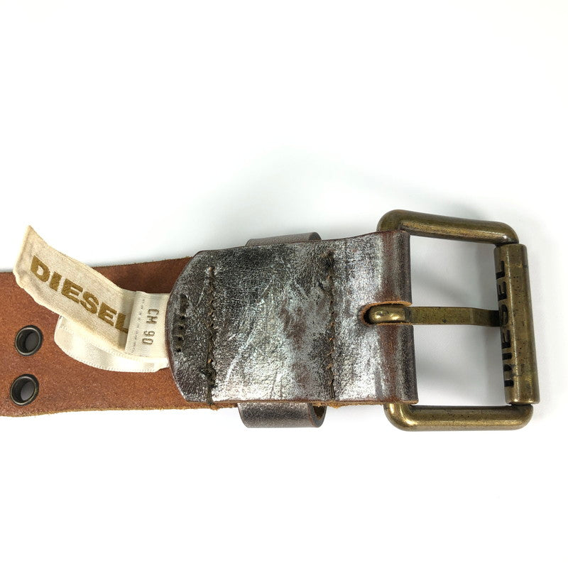 【中古品】【メンズ】 DIESEL ディーゼル ベルト 192-260807-sm-06-otoh カラー：アンティークシルバー 万代Net店