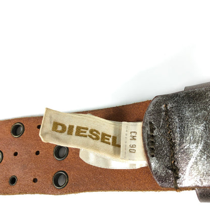【中古品】【メンズ】 DIESEL ディーゼル ベルト 192-260807-sm-06-otoh カラー：アンティークシルバー 万代Net店