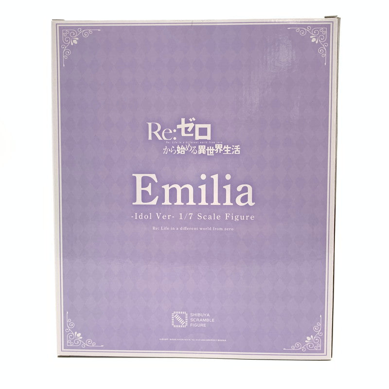 【中古美品】 未使用品 SHIBUYA SCRAMBLE FIGURE 渋スクフィギュア Re:ゼロから始める異世界生活 エミリア レム ラム アイドルVer. 3体購入特典台座付き 066-260828-st-11-otoh 万代Net店