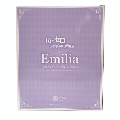 【中古美品】 未使用品 SHIBUYA SCRAMBLE FIGURE 渋スクフィギュア Re:ゼロから始める異世界生活 エミリア レム ラム アイドルVer. 3体購入特典台座付き 066-260828-st-11-otoh 万代Net店