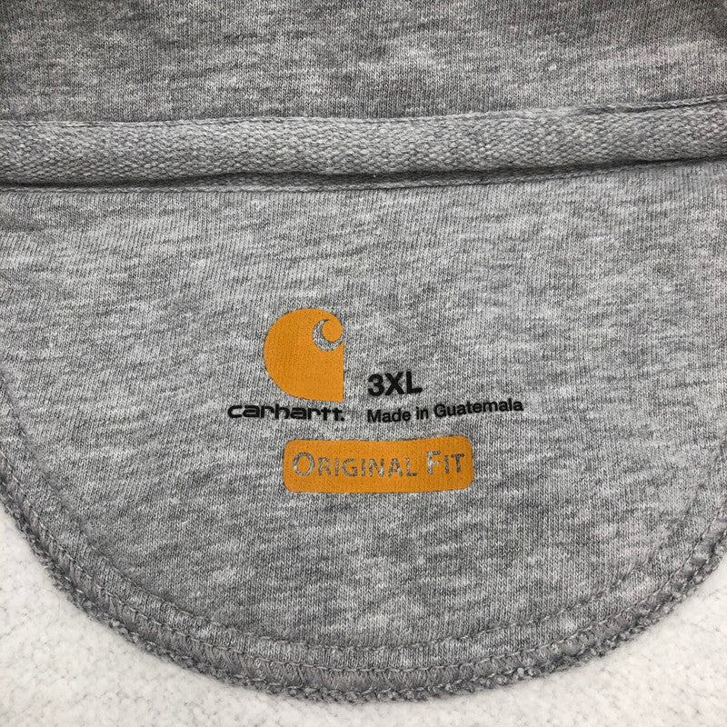 【中古品】【メンズ】 CARHARTT ORIGINAL FIT HALF ZIP HOODED カーハート ハーフジップパーカー 147-260729-sm-02-otoh サイズ：3XL カラー：グレー 万代Net店