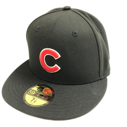 【中古美品】【メンズ】 NEWERA 59FIFTY シカゴ・カブス ブラック×レッド キャップ 帽子 185-060608-sm-08-otoh カラー：ブラック レッド 万代Net店