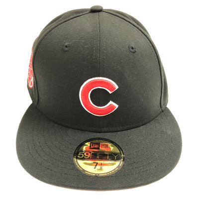 【中古美品】【メンズ】 NEWERA 59FIFTY シカゴ・カブス ブラック×レッド キャップ 帽子 185-060608-sm-08-otoh カラー：ブラック レッド 万代Net店