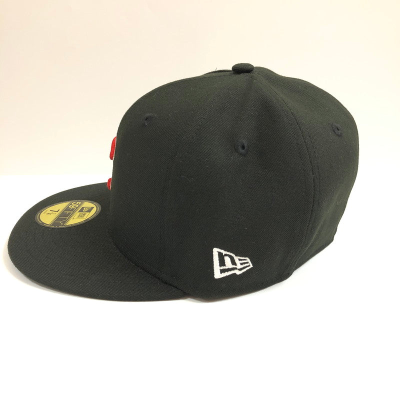 【中古美品】【メンズ】 NEWERA 59FIFTY シカゴ・カブス ブラック×レッド キャップ 帽子 185-060608-sm-08-otoh カラー：ブラック レッド 万代Net店