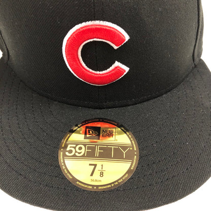 【中古美品】【メンズ】 NEWERA 59FIFTY シカゴ・カブス ブラック×レッド キャップ 帽子 185-060608-sm-08-otoh カラー：ブラック レッド 万代Net店