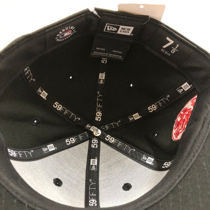 【中古美品】【メンズ】 NEWERA 59FIFTY シカゴ・カブス ブラック×レッド キャップ 帽子 185-060608-sm-08-otoh カラー：ブラック レッド 万代Net店