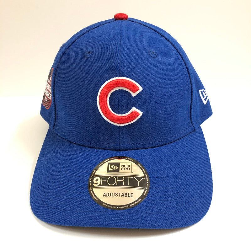 【中古美品】【メンズ】 NEWERA 9FORTY MLB TOKYO SERIES 2025 シカゴ・カブス ゲーム 水引（梅結び）　キャップ 帽子 クロスストラップ 185-060608-sm-12-otoh カラー：ロイヤルブルー 万代Net店