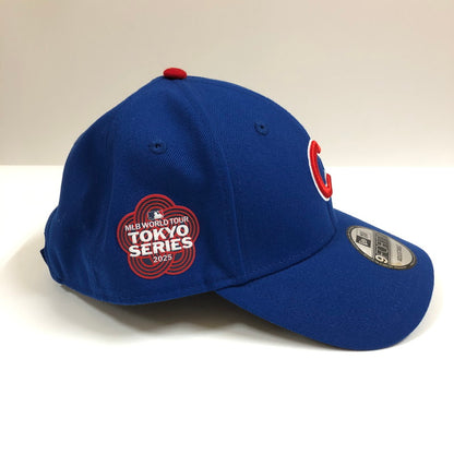 【中古美品】【メンズ】 NEWERA 9FORTY MLB TOKYO SERIES 2025 シカゴ・カブス ゲーム 水引（梅結び）　キャップ 帽子 クロスストラップ 185-060608-sm-12-otoh カラー：ロイヤルブルー 万代Net店