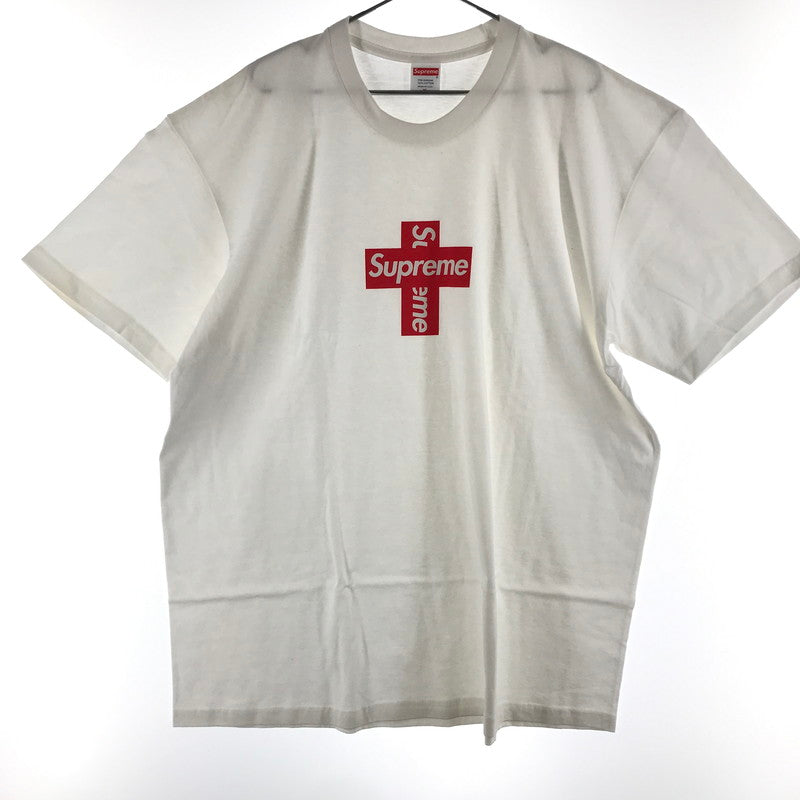 【中古品】【メンズ】 SUPREME CROSS BOX LOGO Tシャツ 149-260806-sy-03-otoh サイズ：XL カラー：ホワイト系 万代Net店