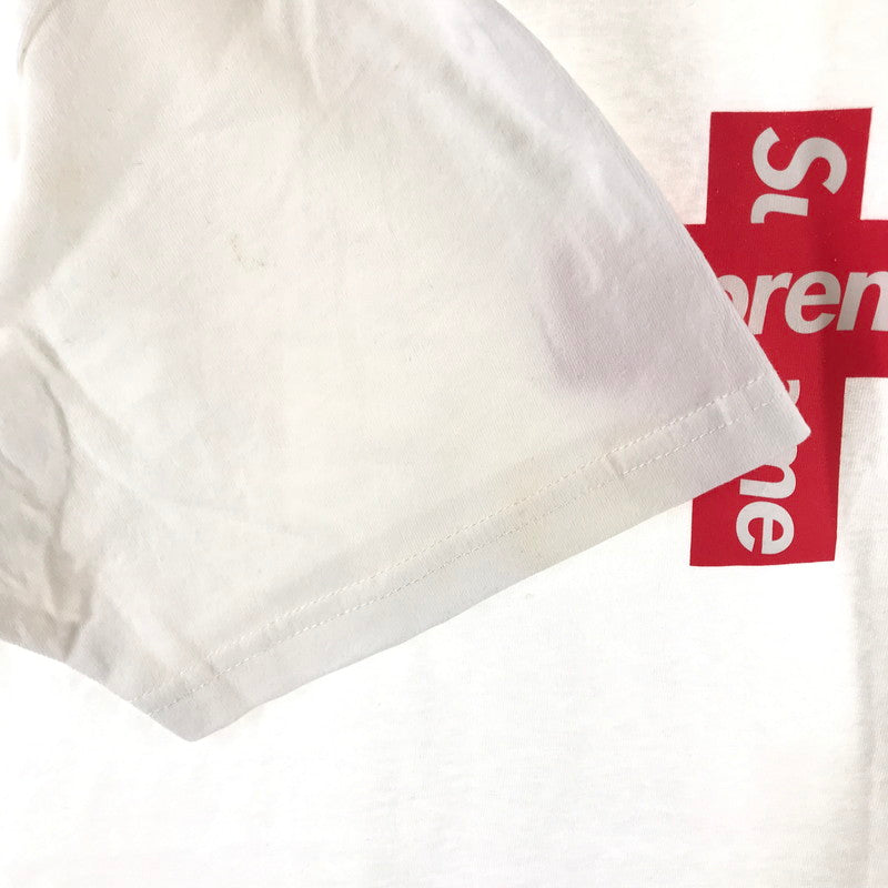 【中古品】【メンズ】 SUPREME CROSS BOX LOGO Tシャツ 149-260806-sy-03-otoh サイズ：XL カラー：ホワイト系 万代Net店