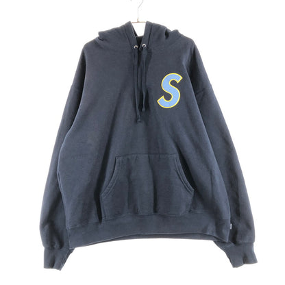 【中古品】【メンズ】 supreme S Logo Hooded SweatshirtS シュプリーム ロゴ フーデッド スウェットシャツ プルオーバーパーカー 147-260809-sm-04-otoh カラー：ネイビー 万代Net店