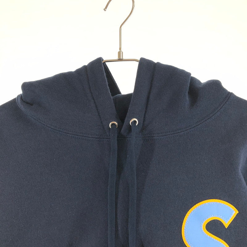 【中古品】【メンズ】 supreme S Logo Hooded SweatshirtS シュプリーム ロゴ フーデッド スウェットシャツ プルオーバーパーカー 147-260809-sm-04-otoh カラー：ネイビー 万代Net店