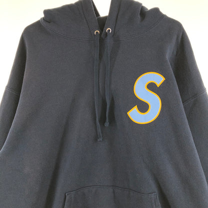 【中古品】【メンズ】 supreme S Logo Hooded SweatshirtS シュプリーム ロゴ フーデッド スウェットシャツ プルオーバーパーカー 147-260809-sm-04-otoh カラー：ネイビー 万代Net店