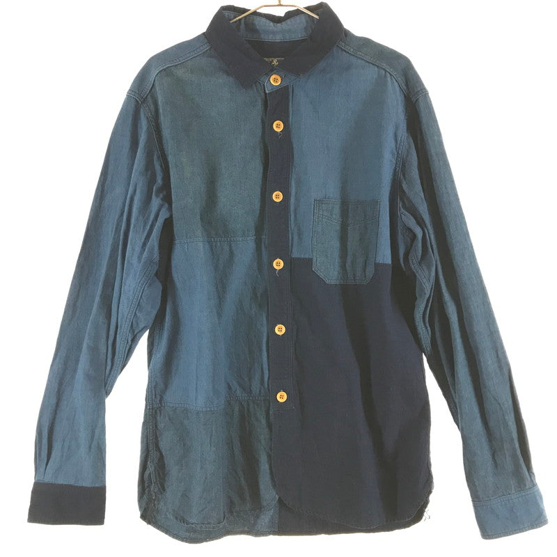 【中古品】【メンズ】 STUDIO D’ARTISAN 5638 長袖シャツ 147-260806-sy-06-otoh サイズ：40 カラー：ブルー系 万代Net店
