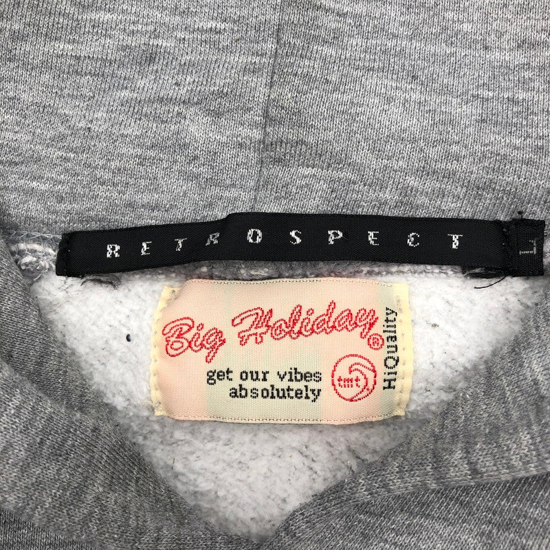 【中古品】【メンズ】 TMT AMERICAN VINTAGE SWEAT PARKA ティーエムティー ロゴプリント・スウェットプルオーバーパーカー 147-260809-sm-03-otoh カラー：グレー 万代Net店