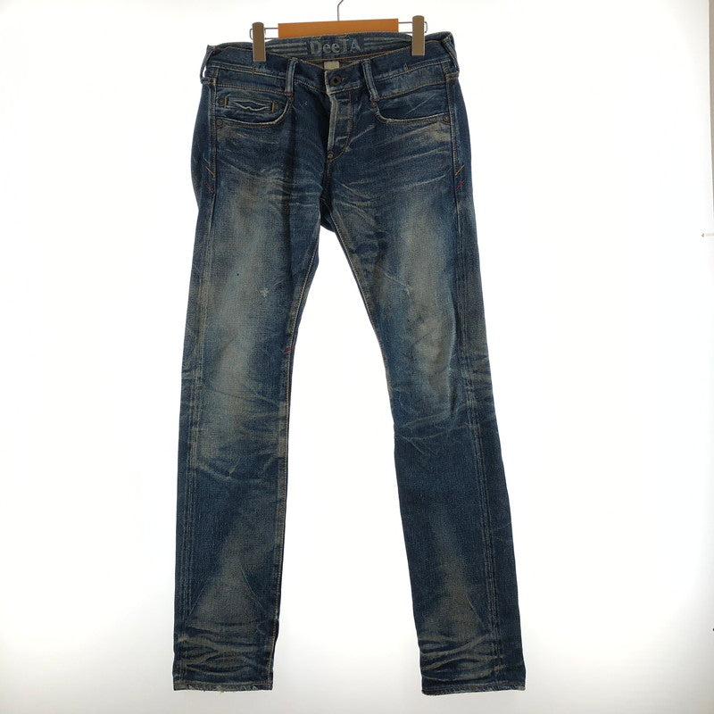 【中古品】【メンズ】 DEETA ディーティーエー デニム 色落ち加工 セルビッチデニムジーンズ 158-260809-sm-05-otoh カラー：インディゴブルー 万代Net店