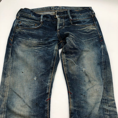 【中古品】【メンズ】 DEETA ディーティーエー デニム 色落ち加工 セルビッチデニムジーンズ 158-260809-sm-05-otoh カラー：インディゴブルー 万代Net店