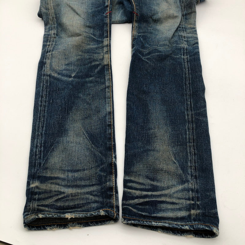 【中古品】【メンズ】 DEETA ディーティーエー デニム 色落ち加工 セルビッチデニムジーンズ 158-260809-sm-05-otoh カラー：インディゴブルー 万代Net店