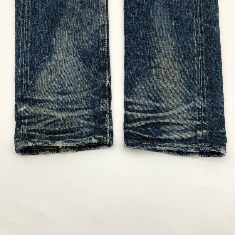 【中古品】【メンズ】 DEETA ディーティーエー デニム 色落ち加工 セルビッチデニムジーンズ 158-260809-sm-05-otoh カラー：インディゴブルー 万代Net店