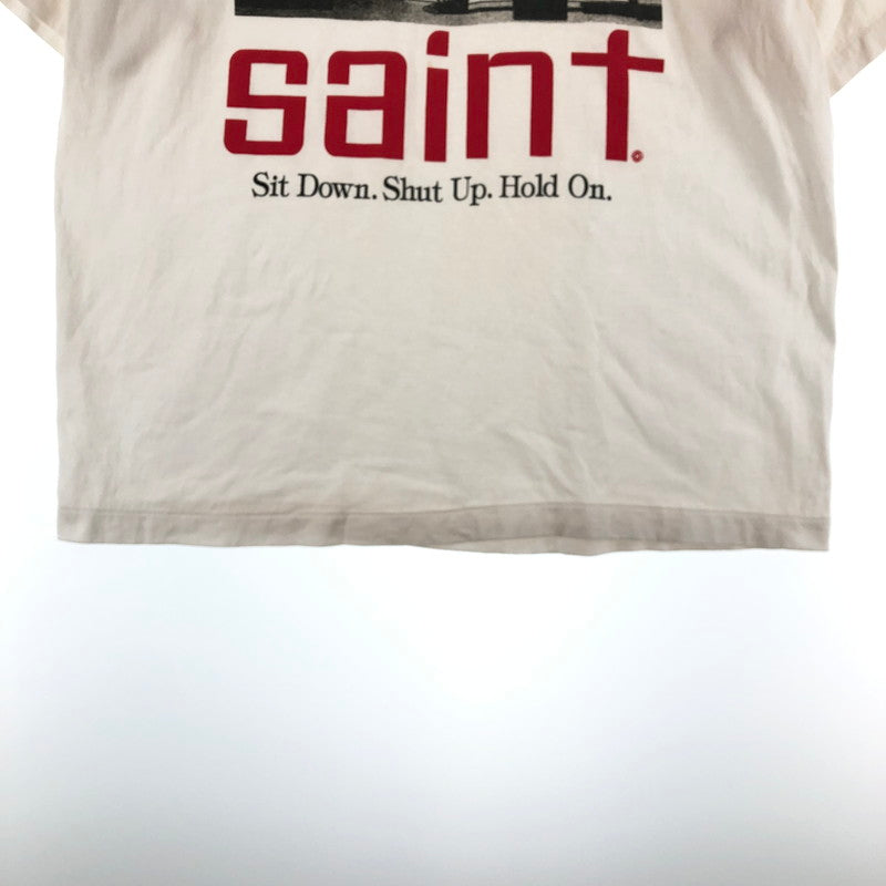 【中古品】【メンズ】 SAINT MICHAEL SM-HR8-0000-022 Tシャツ セントマイケル 147-260815-sm-04-otoh サイズ：L カラー：アイボリー 万代Net店