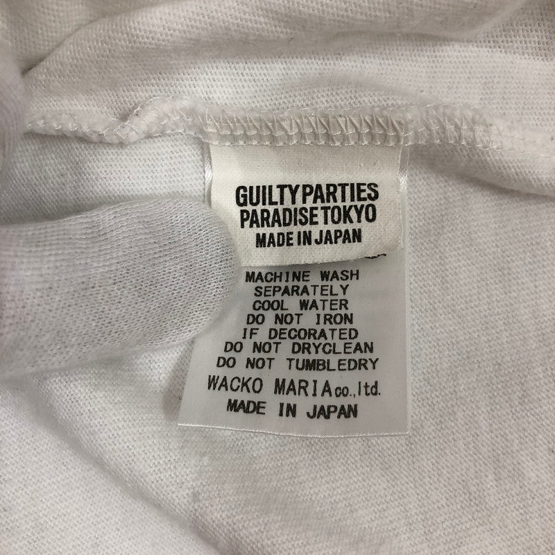 【中古品】【メンズ】 WACKO MARIA ワコマリア Tシャツ フロントロゴTシャツ 147-260815-sm-03-otoh サイズ：XL カラー：ホワイト 万代Net店