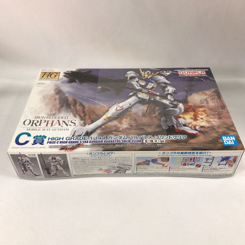 【中古美品】 未組立 BANDAI 一番くじ機動戦士ガンダムガンプラ2022 C賞 HG ガンダムバルバトスソリッドクリア プラモデル ガンプラ 058-260920-sy-12-otoh 万代Net店
