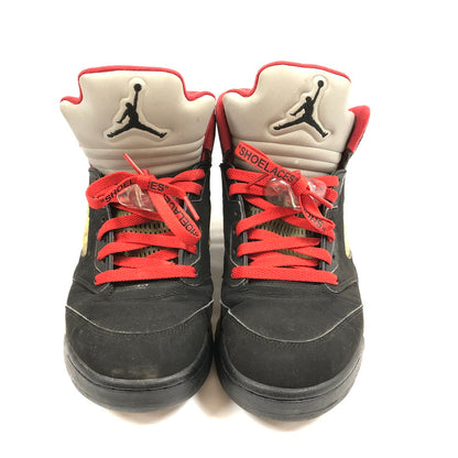【中古品】【メンズ】 NIKE SUPREME 824371-001 AIR JORDAN 5 RETRO ”BLACK”ナイキ シュプリーム ハイカットスニーカー 靴 160-260826-sm-09-otoh カラー：ブラック 万代Net店