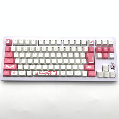 【中古美品】 開封品 ぶいすぽっ！ VSPO！GEAR ゲーミングキーボード 兎咲ミミ 053-260826-st-11-otoh 万代Net店